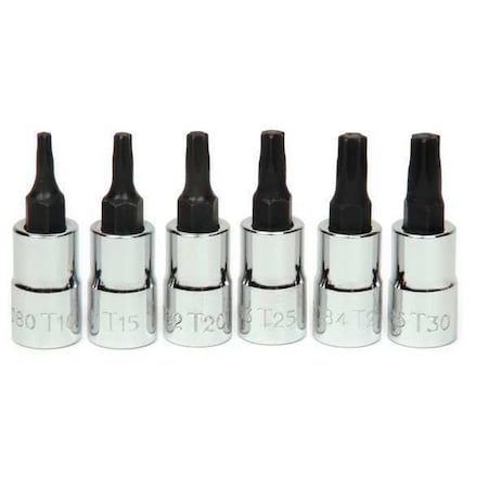 Williams Torx Bit Socket Set, 1/4