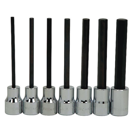 Long Hex Bit Socket Set, 3/8