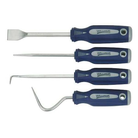 4 Piece Utility Tool Set Bi-Mold Comfort Grip Handle MPN:40251