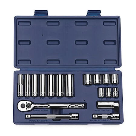 Socket and Drive Tool Set, 3/8