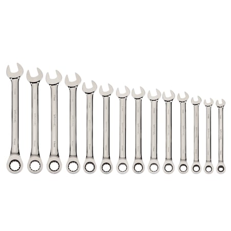 Combo Ratchet Wrench Set, 14 pcs. MPN:JHMWS1124NRC