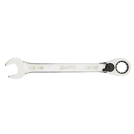 Williams Ratcheting Combo Wrench, 12 pt., 7/16