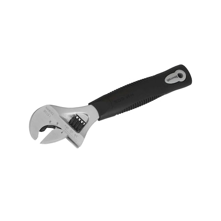 Ratchet Wrench, Adjustable, Chrome, 8