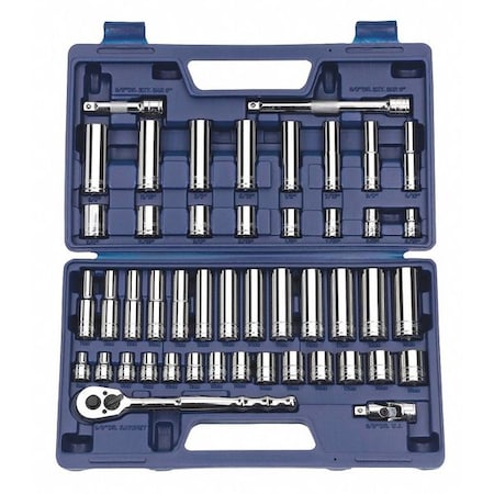 Socket and Drive Tool Set, 3/8