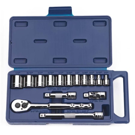 Socket and Drive Tool Set, 3/8
