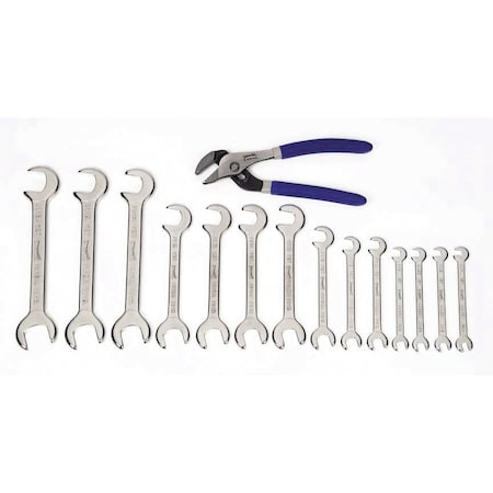 Mini Wrench Plier Set, Open End, 10 pcs. MPN:JHWMWS-1115
