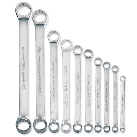 Double Box Wrench Set, 10 pcs. MPN:JHWMWS-BWM10