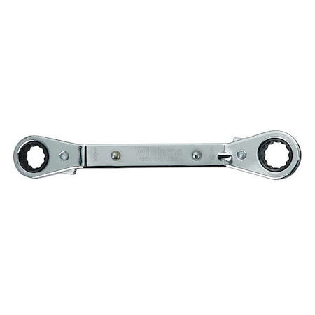 Williams Ratchet Box Wrench, 12 pt, 1-1/16 x 1-1/4