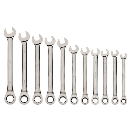 Combo Ratchet Wrench Set, 3/8-1