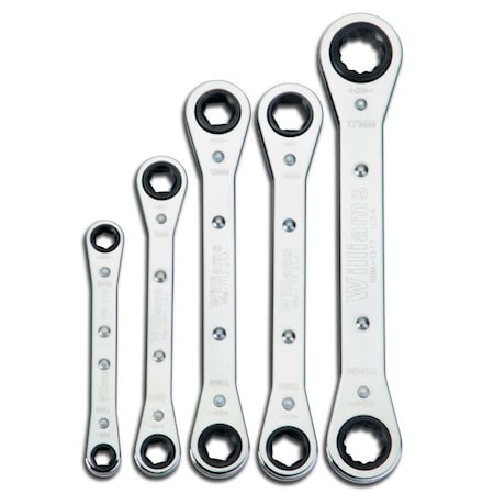Ratchet Box Wrench Set, 5 pcs. MPN:JHWWS-12