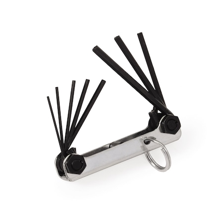 8 Piece SAE Fold-Up, Hex Key Set MPN:JHWWS-45-TH