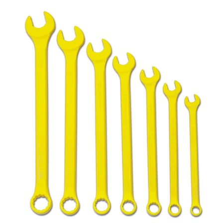 Super Combo Wrench Set, Yellow, 7 pcs., SAE MPN:JHWWS1170YSC