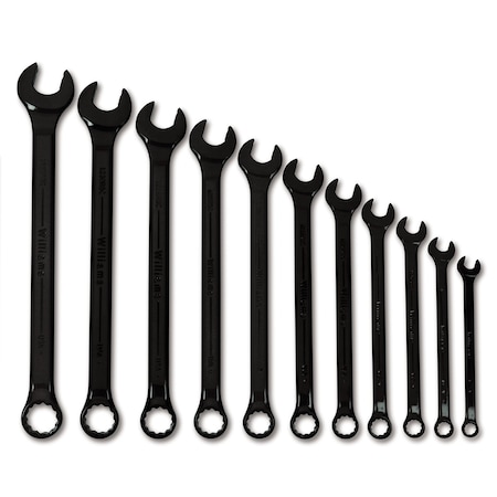 Super Combo Wrench Set, Black, 11 pcs., SAE MPN:JHWWS1171BSC