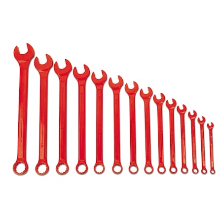 Super Combo Wrench Set, Red, 14 pcs., SAE MPN:JHWWS1172RSC