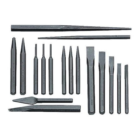 Williams Punch and Chisel Set, 17 Pieces MPN:PC-17