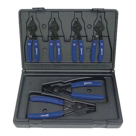 Williams Int/Ext Snap Ring Plier Set, 6pcs. MPN:PL-1606