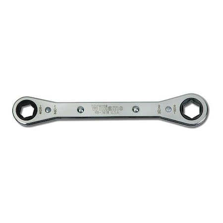 Williams Ratchet Box Wrench, 6 pt., 1/2 x 9/6