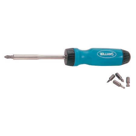 Williams Ratcheting Multi-Bit Screwdriver MPN:WRS-1