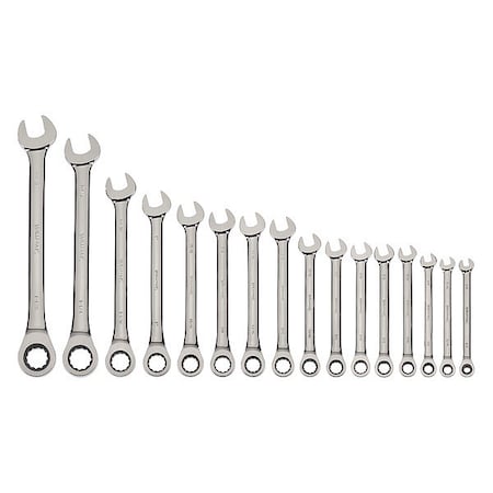 Williams Combo Ratchet Wrench Set, 1/4-1-1/4
