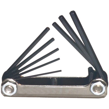 8 Piece SAE Fold-Up Hex Key Set, WS-45 MPN:WS-45