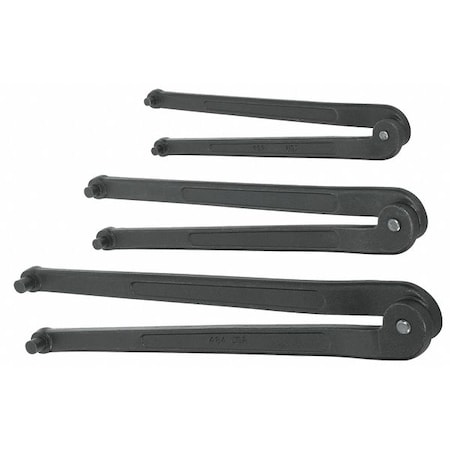 Williams Wrench Set, Adjustable, Face Spanner, 3 pcs MPN:WS-483