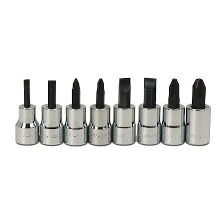 Williams Screwdriver Socket Bit Set, 3/8