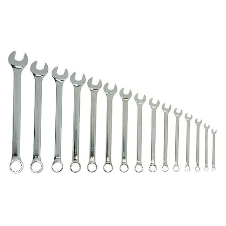 Williams Combination Wrench Set, 15 Pcs, Satin MPN:WS-1172SCA