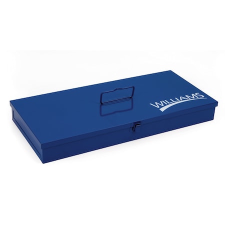 Metal Socket Set Tool Box, Steel, Blue, 30-1/4 in W x 11-1/2 in D x 4-3/4 in H MPN:JHWTB-12