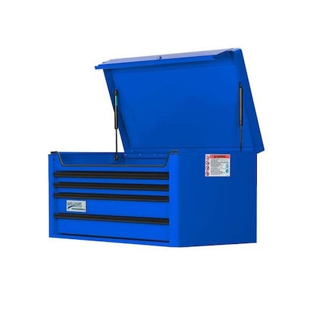 Rolling Cabinet, 4 Drawer, Blue, Steel, 40 in W x 20 in D x 19-1/2 in H MPN:JHWW40TC4BL
