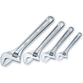 Williams® 4 Piece Adjustable Wrench with Chrome Finish 6