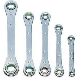 Williams® Double Head Ratcheting Box Wrench Set 6 & 12 Points 7mm to 17mm Opening JHWMWS-30