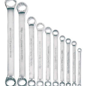 Williams® Double Head 10° Offset Box End Wrench Set 12 Points 8mm to 32mm Opening JHWMWS-BWM10
