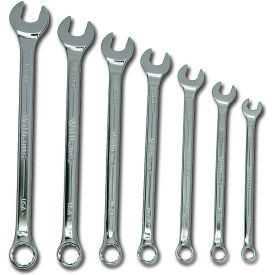 Williams® 10 Piece 10mm to 19mm 12-Point Standard Combination Ratcheting Wrench Set Chrome JHWMWS10RS