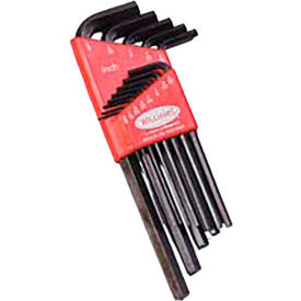Williams® 13 Pieces SAE Long Arm Hex Key Set Standard Key Style JHW10213