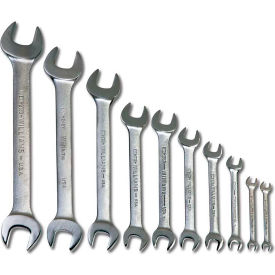 Williams® 10 Piece Double Head Open End Wrench Set Chrome JHWMWS-31