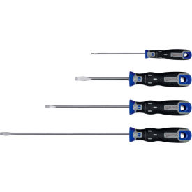 Williams® SuperTorque™ 4 Piece Cabinet Slotted Screwdriver Set Round Shank JHWSPRS-4C