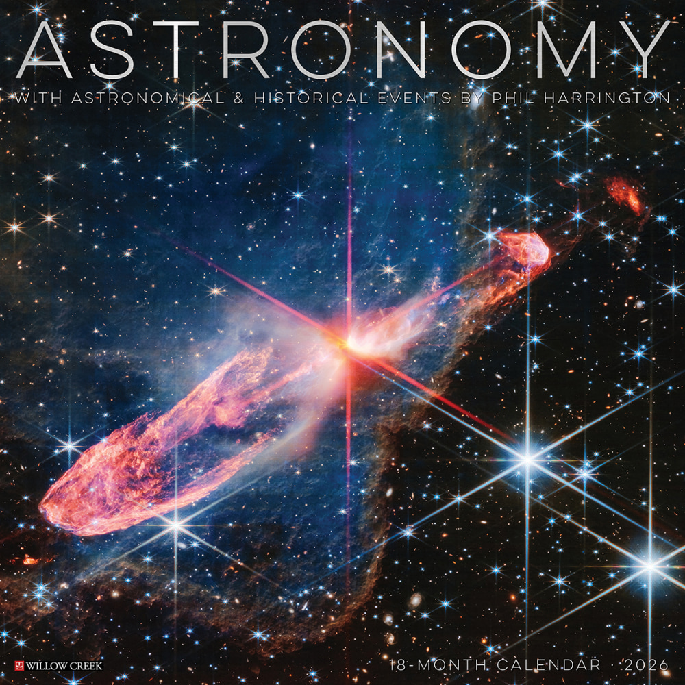 2026 Willow Creek Press Art & Design Monthly Wall Calendar, 12in x 12in, Astronomy, January To December, 49952 MPN:49952
