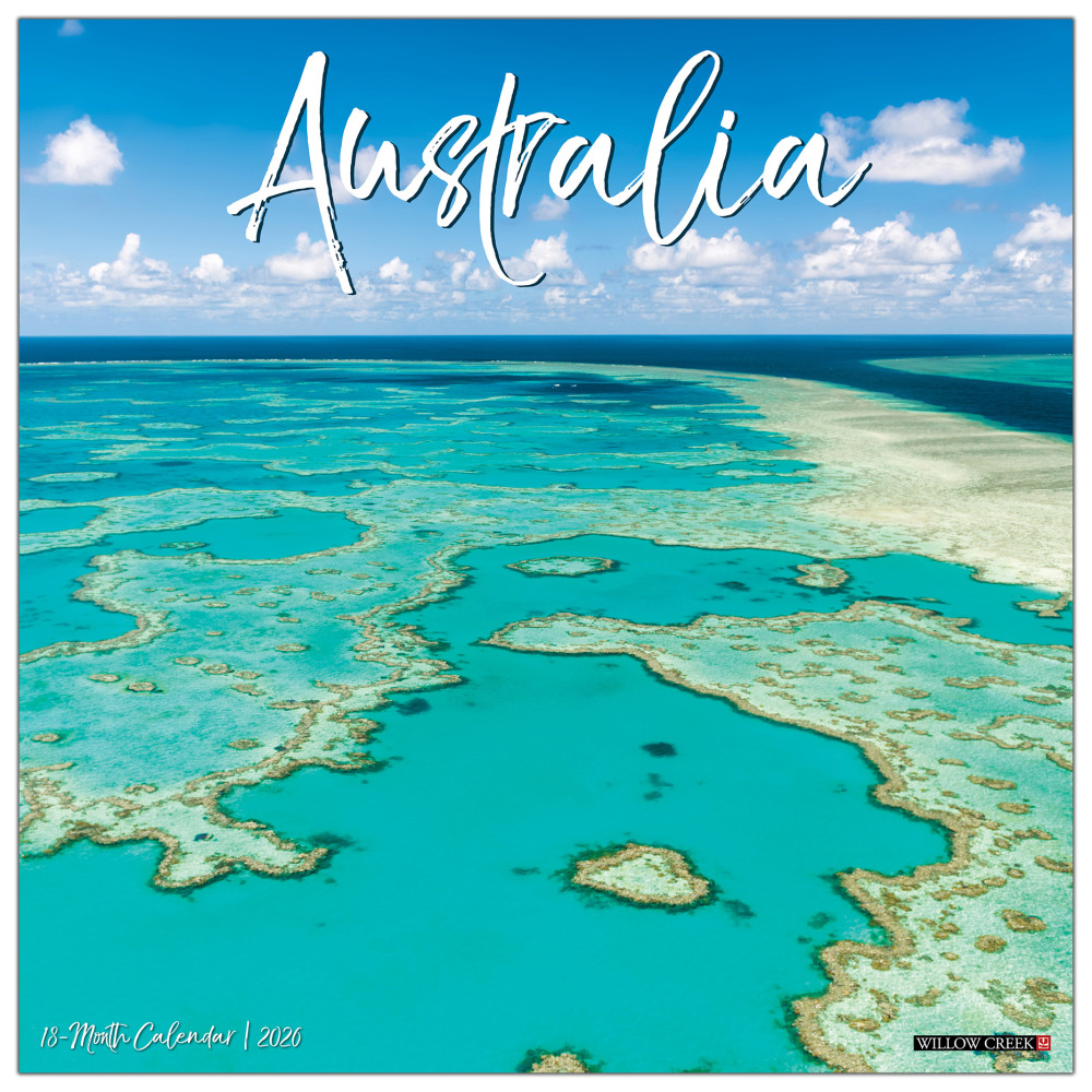 2026 Willow Creek Press Scenic Monthly Wall Calendar, 12in x 12in, Australia, January To December, 49969 MPN:49969