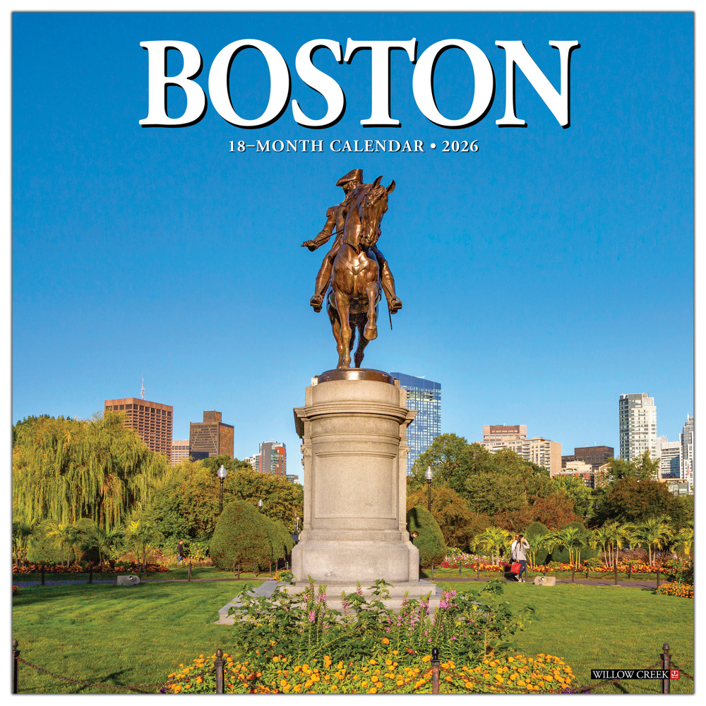 2026 Willow Creek Press Art & Design Monthly Wall Calendar, 12in x 12in, Boston, January To December, 50330 MPN:50330