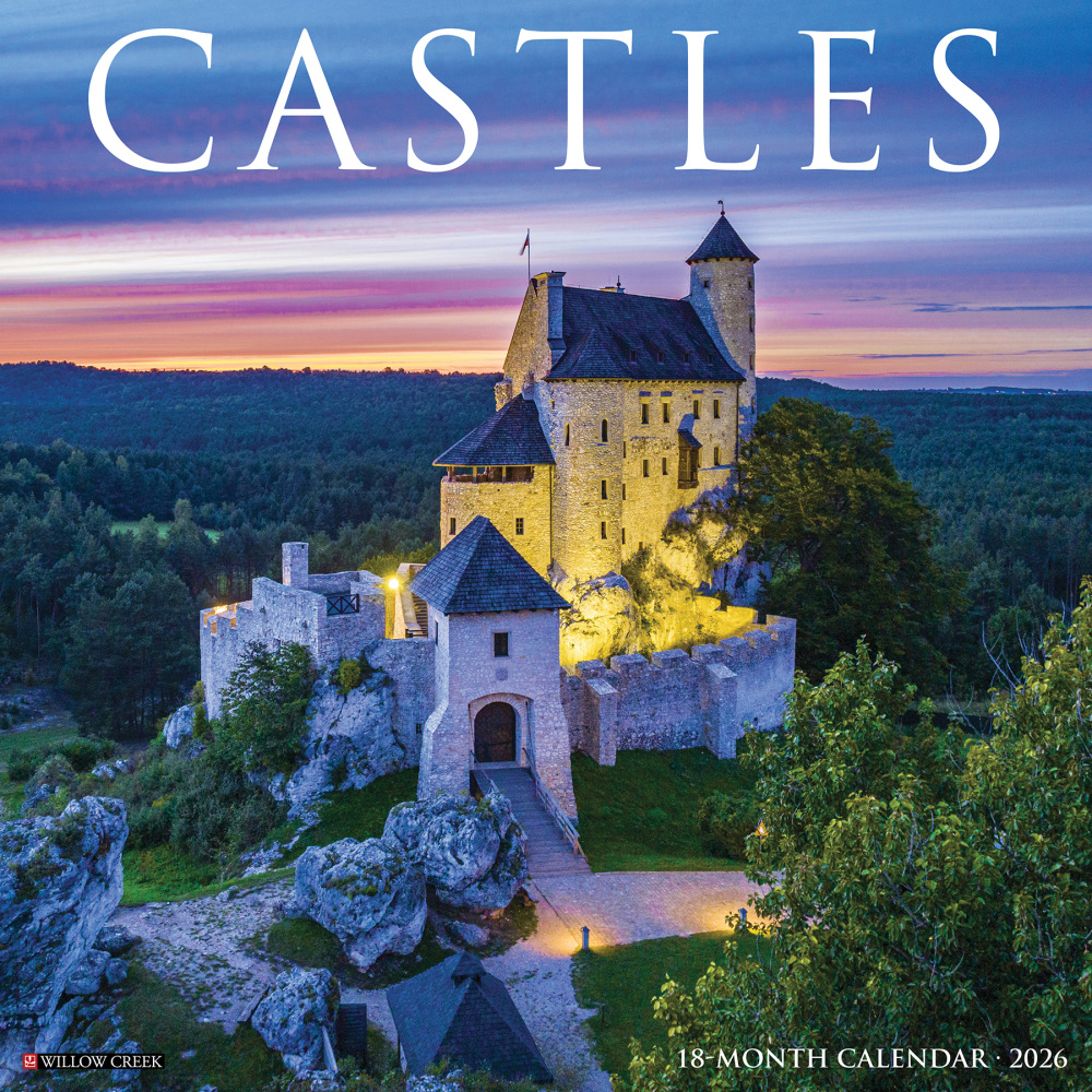 2026 Willow Creek Press Art & Design Monthly Wall Calendar, 12in x 12in, Castles, January To December, 50569 MPN:50569