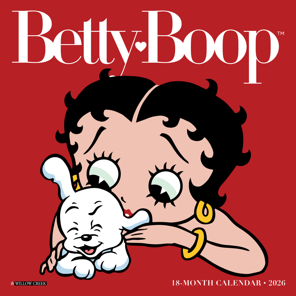 2026 Willow Creek Press Monthly Mini Wall Calendar, 7in x 7in, Betty Boop, January To December, 53478 MPN:53478