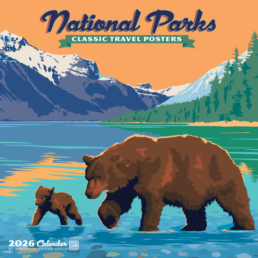 2026 Willow Creek Press Monthly Mini Wall Calendar, 7in x 7in, National Parks (ADG), January To December, 53676 MPN:53676