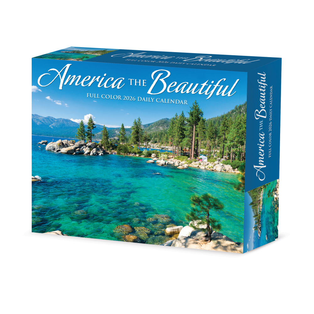 2026 Willow Creek Press Page-A-Day Daily Desk Calendar, 6-1/4in x 5-1/2in, America the Beautiful, January To December, 53898 MPN:53898