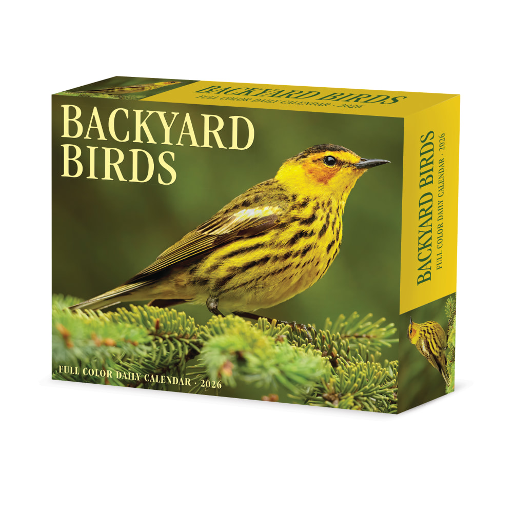2026 Willow Creek Press Page-A-Day Daily Desk Calendar, 6-1/4in x 5-1/2in, Backyard Birds, January To December, 53935 MPN:53935