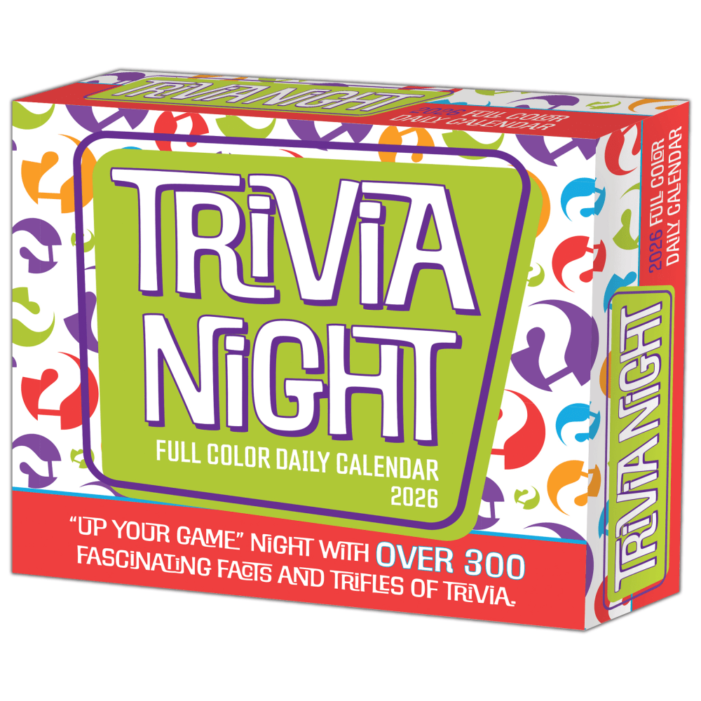 2026 Willow Creek Press Page-A-Day Daily Desk Calendar, 6-1/4in x 5-1/2in, Trivia Night, January To December, 54468 MPN:54468