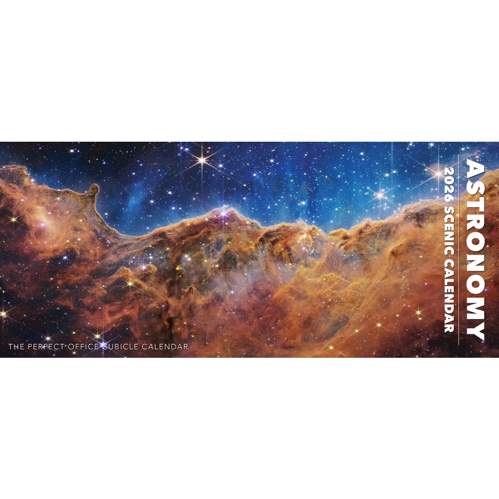 2026 Willow Creek Press Panoramic Wall Calendar, 6-1/2in x 15in, Astronomy, January To December, 54703 MPN:54703