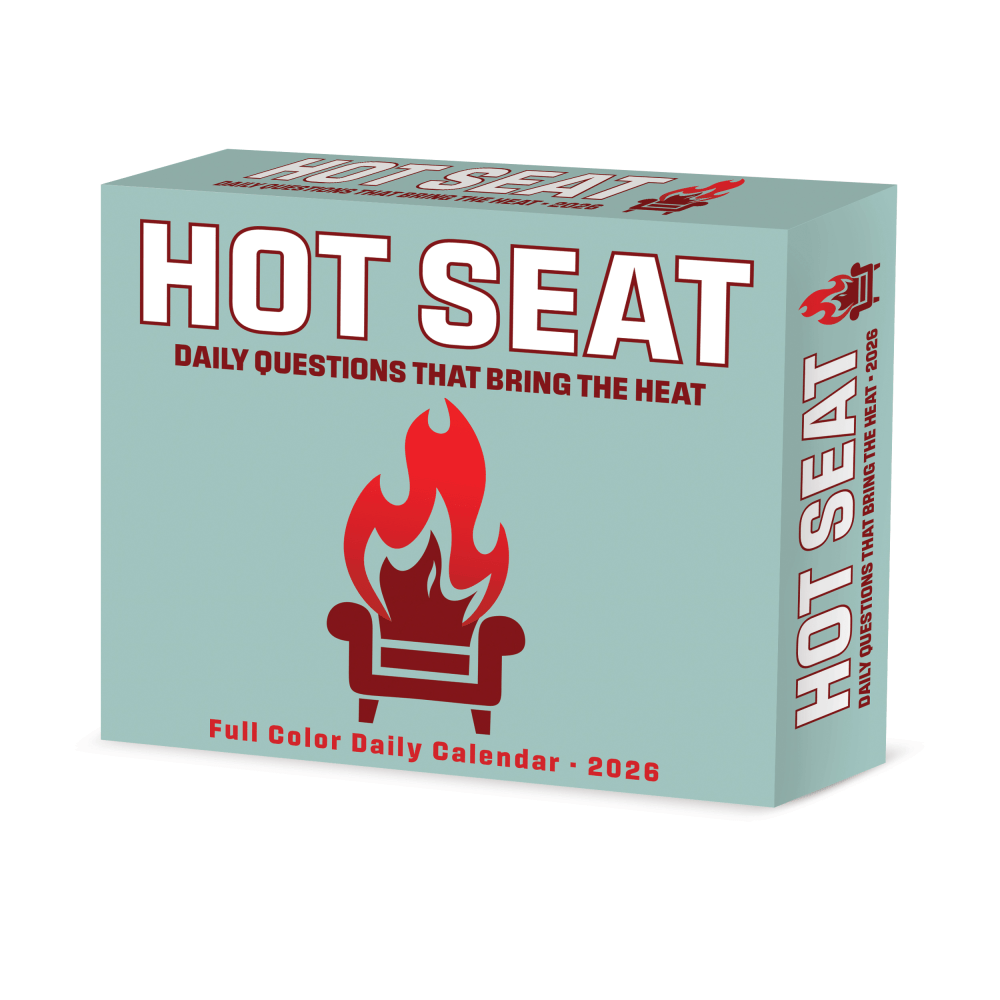 2026 Willow Creek Press Page-A-Day Daily Desk Calendar, 6-1/4in x 5-1/2in, Hot Seat Questions, January To December, 55199 MPN:55199