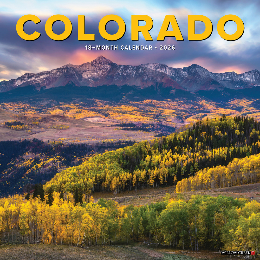 2026 Willow Creek Press Scenic Monthly Wall Calendar, 12in x 12in, Colorado, January To December, 55380 MPN:55380