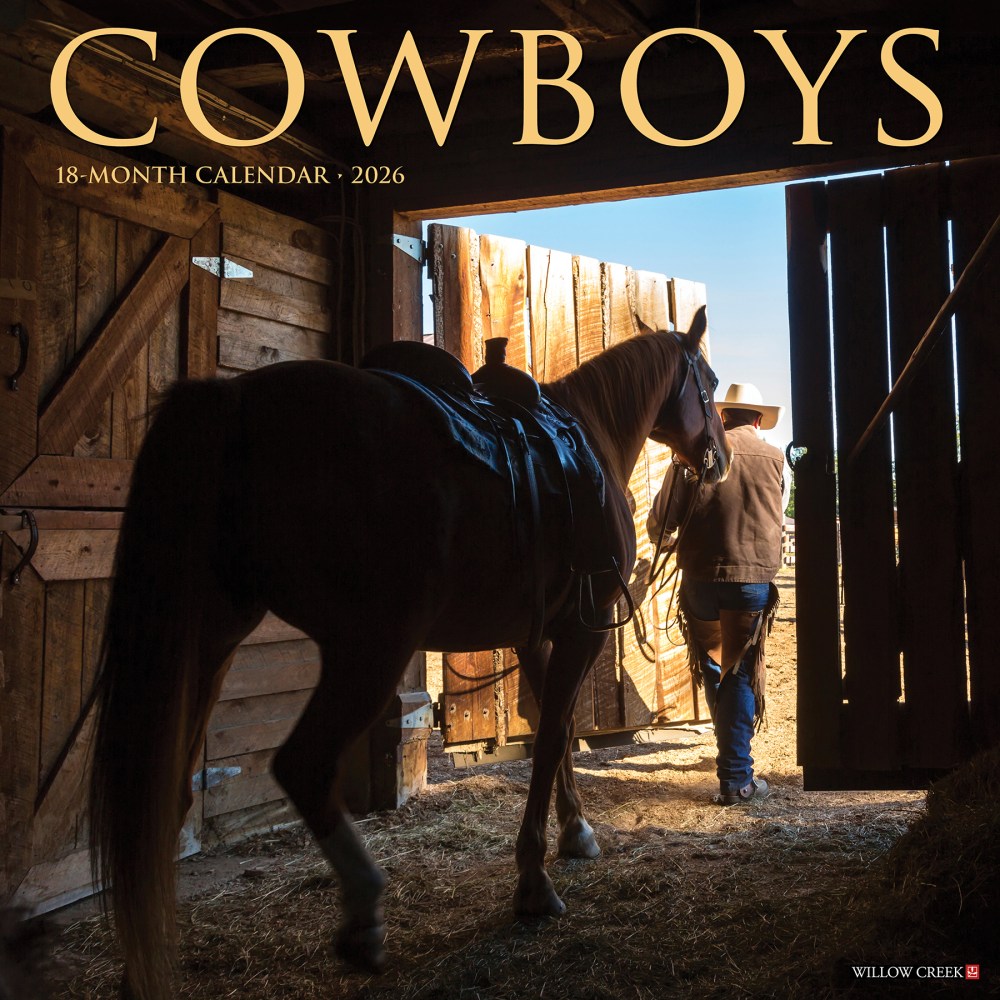 2026 Willow Creek Press Sports Monthly Wall Calendar, 12in x 12in, Cowboys, January To December, 50880 MPN:9781549250880