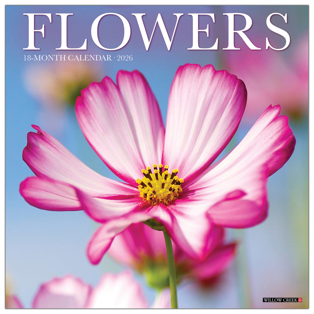 2026 Willow Creek Press Art & Design Monthly Wall Calendar, 12in x 12in, Flowers, January To December, 51139 MPN:9781549251139
